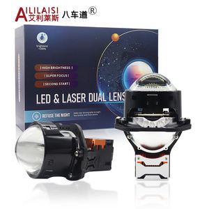 H4 h7 phares bi led projecteur lentille feux <span class=keywords><strong>de</strong></span> croisement ampoules <span class=keywords><strong>de</strong></span> voiture 12V éclairage automatique 6000K 3 pouces système d'éclairage automobile avec - Product Image 1