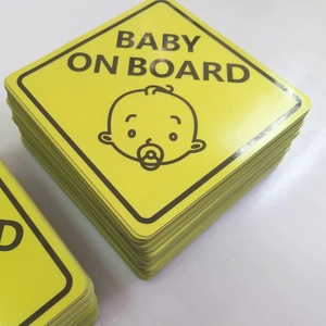 Pegatina magnética extraíble fuerte personalizada para bebé a bordo, mamá en el coche - Product Image 4