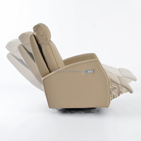 Fauteuil pivotant et inclinable moderne pour chambre d'enfant, avec base en métal et revêtement en tissu, idéal pour salon ou chambre.