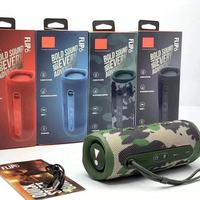 Speaker Portabel Nirkabel Longwei Flip 6 5.0 TWS 10W RGB LED Plastik Audio Dua Arah untuk Pesta Dalam & Luar Ruangan