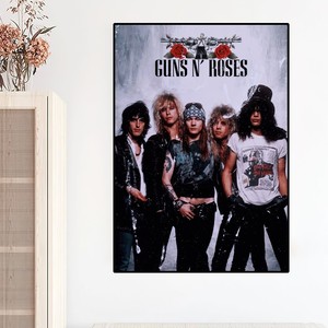 Póster de Anime de la Banda de Rock Guns N' Roses, Impresiones Decorativas para Pared, Adhesivo para Dormitorio, Sala de Estar, Oficina, Hogar - Product Image 3