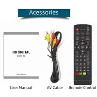 Nueva Tendencia En Stock Receptor de TV Digital Terrestre DVBT2/C Decodificador FTA Sintonizador de TV de 10 bits Decodificador Set Top Box TDT DVB-T2