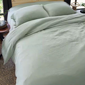 Ensemble de housse de couette <span class=keywords><strong>vert</strong></span> <span class=keywords><strong>sauge</strong></span> moderne cravates coton <span class=keywords><strong>Double</strong></span> <span class=keywords><strong>gaze</strong></span> drap taie d'oreiller ensembles de literie pour lit king ou queen size - Product Image 1