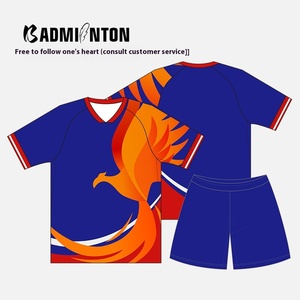 Conception personnalisée gratuite, faible MOQ, vêtements de tennis sur mesure, t-shirt de sport extensible à séchage rapide, anti-transpiration, maillot de badminton pour femmes - Product Image 4
