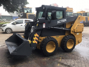 جرافة ذات وزن 3.2 طن ، جرافة صغيرة رخيصة XC750K ، جرافة ذات عجلات ديزل CE EPA ، جرافات ديزل انزلاقية التوجيه