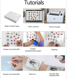 Transparent Laser Printer Blank Paper Sublimation <strong>Transfer</strong> Waterproof A4 Water <strong>Transfer</strong> Printing <strong>Waterslide</strong> Decal Paper - Product Image 3