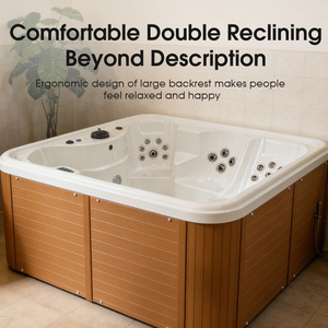 Vasca Idromassaggio Spa Personalizzata OEM per 4 Persone, Minipiscina Esterna Acrilica - Product Image 2