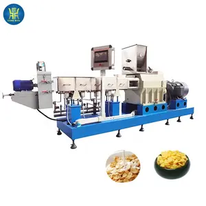 Automatische Continue Knapperige Ontbijtgranen Cornflakes Machine Productielijn Chocolade Cornflakes Machine