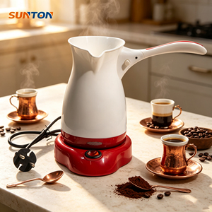 Sunton เครื่องชงกาแฟไฟฟ้าแบบตุรกีพกพาพกพา0.8L ออกแบบโลโก้ได้ตามต้องการ - Product Image 2