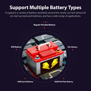 BM560 12V 6V <b>Battery</b> <b>Tester</b> Car Motor <b>Battery</b> System Analyzer 100-2000CCA 2-220AH Charging Cranking Test Tools for Car PK KW650 - Product Image 5