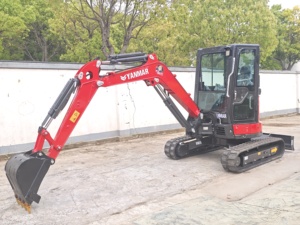 Mini-excavatrice d'occasion Yanmar Vio35 de 3,5 tonnes pour travaux en espace restreint, bon état, excavatrice Vio35 - Product Image 2