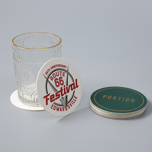 Hengmao Custom Paper <b>Coasters</b> Cu300mm Absorbent Printed Logo Promotional <b>Drink</b> <b>Coaster</b> - Product Image 3