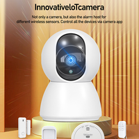 Tuya Nuevo Diseño Smart 3MP WiFi Cámara con Sistema de Alarma IOT Kit DE LA IOT-C23B