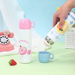 Fruit Themed Insulated Cup 304 Stainless Steel Portable Travel Outdoor Cup Compact Mini Pocket Size - Product Image 4