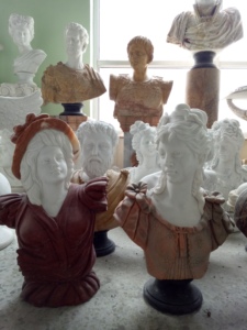 <span class=keywords><strong>Buste</strong></span> de tête féminine romaine en <span class=keywords><strong>marbre</strong></span> sculpté décoratif de haute qualité - Product Image 6