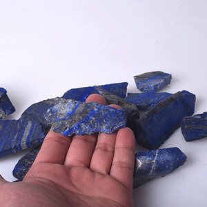 Juego de piedras en bruto de lapislázuli natural al por mayor, espécimen de cristales para artesanía curativa, caja incluida - Product Image 4