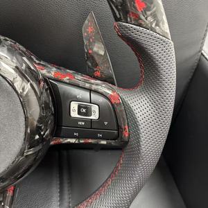 Accessoires Volkswagen VW, <span class=keywords><strong>volant</strong></span> sport à 3 branches entièrement en cuir pour Polo <span class=keywords><strong>Golf</strong></span> <span class=keywords><strong>6</strong></span> <span class=keywords><strong>GTD</strong></span> Jetta Tiguan Passat B7 B8 GTI R <span class=keywords><strong>GTD</strong></span> - Product Image 4