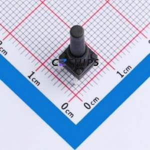 TC-FS66D-C-19 Tactile Switch Through hole Component THT-4P,6x6mm Switch Single Pole Single Throw Round Button 2.6N Through Hole - Product Image 1
