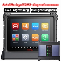 Tableta de Diagnóstico OBD2 Autel MaxiSys MS919, Herramienta de Osciloscopio VCMI 5 en 1, Topología 2.0, Codificación ECU, Escáner para Vehículos Diésel y Gasolina