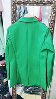 Ensemble de costume pour femme avec poche décorative, blazer élégant pour femme de bureau, ensemble 2 pièces, blazer à manches longues et pantalon