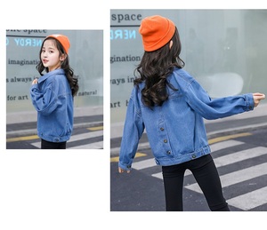 Fabricants de vêtements pour enfants en Chine, vêtements d'extérieur pour bébés automne et hiver, manteau en jean pour filles - Product Image 5