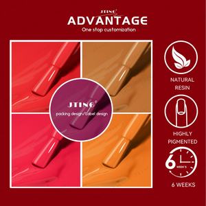 Collection de vernis gel de Noël JTING, très vendue, 6 couleurs, coffret, design unique, fournisseur de vernis gel pour ongles, OEM, étiquette privée - Product Image 4