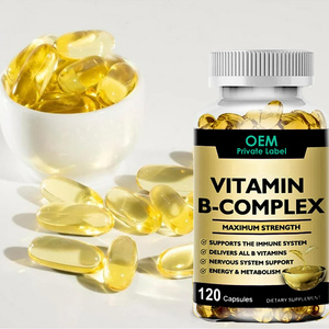 OEM Max Strength Vitamina <span class=keywords><strong>B</strong></span> Complexo <span class=keywords><strong>Softgel</strong></span> Cápsula com CoQ10 Vitamina C Suplemento para Suporte Metabolismo Energético - Product Image 6