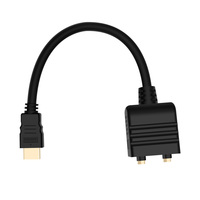 Kabel Multimedia HD berlapis emas kualitas tinggi 1 Input 2 Harness Output hdmisplit