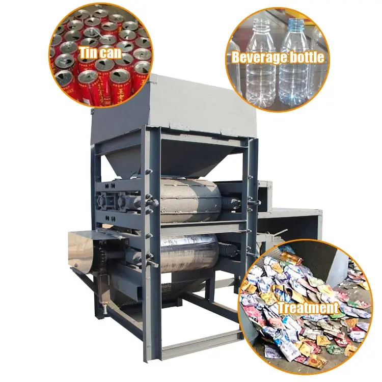 Machine de recyclage de canettes en aluminium, machine de traitement de canettes, machine d'aplatissement