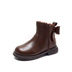 Zapatos para Niños, Otoño Invierno, Nuevas Botas de Invierno para Niños, Botas de Felpa para Niños, Botas de Tobillo Británicas a la Moda, Botas de Fiesta para Niños - Product Image 1
