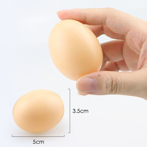 Huevos falsos para niños, Juguetes DIY, conchas de plástico de simulación pintadas, Juguetes Divertidos para enseñanza de guardería - Product Image 5