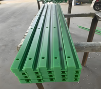 Rail de guidage latéral pour convoyeur coulissant en plastique technique UHMWPE résistant aux chocs et à l'usure, personnalisé pour équipement d'automatisation