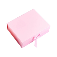 Boîtes cadeaux rigides en carton en forme de livre avec ruban, pliables sur mesure, pour emballage cadeau d'anniversaire, avec couvercle et base, en matériaux recyclés
