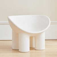 Sillas Jietuo Ecológicas de PE para Exteriores, Dormitorio, Sala de Estar, para Adultos y Niños, con Patas de Elefante, Impermeables y Duraderas