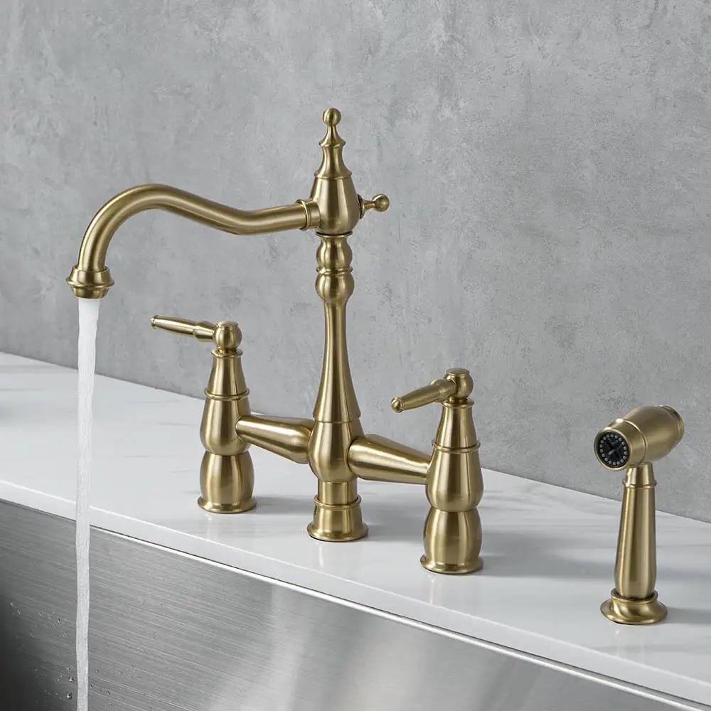 1 rubinetto in ceramica in ottone anticato, blu e bianco, in porcellana, per lavabo da bagno, a collo lungo, vintage, per lavello da cucina, per acqu. | Leroy Merlin