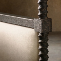 Lit à baldaquin en tissu, lit capitonné de luxe, lit king-size ou queen-size, hôtel, villa, sur mesure, vente en gros