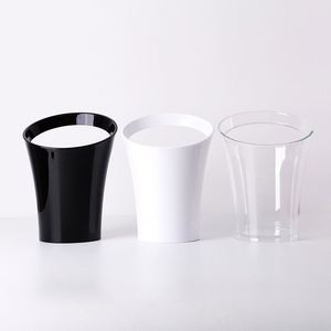 3.2L Oem Costom logo Party Bar Ktv Acrylic White Ice Imperial Bottle Cooler Champagne Beer Cola Wine <b>Plastic</b> Ice Bucket - Product Image 1
