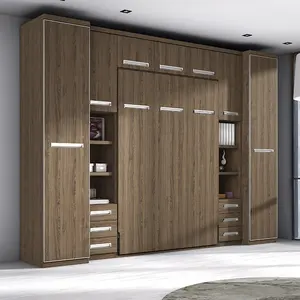 NOVA 20WB023-armario todo en uno, cama plegable, moderna, ahorro de espacio, muebles para el hogar, cama plegable