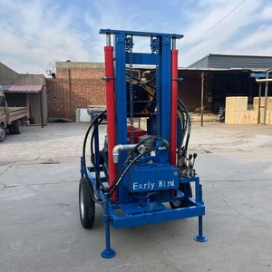 30HP động cơ diesel nước khoan giếng khoan máy 2000m sâu Bánh Xe Trang trại mỏ khoan Giàn Khoan cho thủy lợi maquina perforadora - Product Image 2