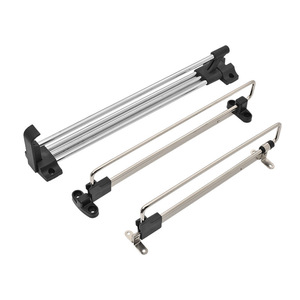 Perchero Rectangular de Pared con Acabado en Níquel, Ajustable, Organizador de Ropa - Product Image 2