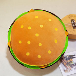 Jouets en peluche Kawaii en forme de nourriture en gros : Hamburger, Hot-dog, Popcorn, <span class=keywords><strong>Pizza</strong></span>, Crème glacée, Frites – Poupées en peluche pour enfants, cadeaux et décoration intérieure - Product Image 5