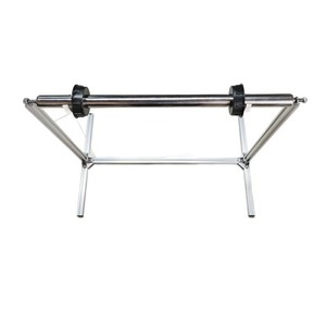 Desktop mini <b>roll</b> film holder, easy-to-assemble aluminum alloy material tray, plastic aluminum foil rotating <b>rack</b>. - Product Image 1