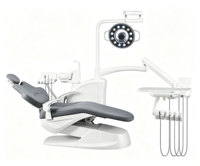 Fauteuil Dentaire Électrique Premium Complet avec Lumière LED et Bras – Équipement Odontologique pour Clinique Dentaire