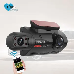 CareDrive双镜头Dvr全高清录像机车辆黑盒仪表板凸轮前后仪表板摄像机汽车摄像机