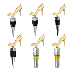 Tốt Nhất Bán Chất Lượng 304 Không Gỉ Cao Gót Giày Của Phụ Nữ Rượu Vang Stopper Tùy Chỉnh Rượu Vang Đỏ Whiskey Chai Thủy Tinh Stopper - Product Image 1
