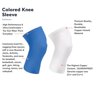 Alta calidad Fitness al aire libre Cobre negro Protección deportiva Compresión Rodillera Soporte para el dolor de rodilla - Product Image 4