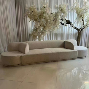 Nuevo Conjunto de Sofás Giratorios de Lujo para Sala de Estar, Sofá Cama Tapizado en <span class=keywords><strong>Terciopelo</strong></span> de 3-4 Plazas para Hogar y Hotel - Product Image 4
