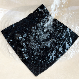 Éponge à vaisselle suédoise noire en cellulose, écologique, réutilisable, pour le nettoyage de la cuisine, en pulpe de bois, absorbante, noire - Product Image 2