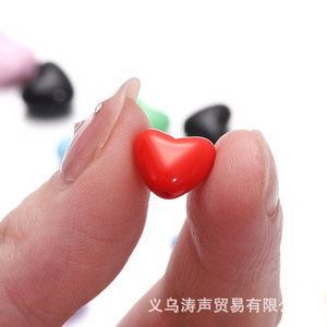 Acrylic Heart Beads Solid Color For DIY Jewelry <b>Bracelet</b> Phone Chain Loose Beads Wholesale Jinhua Origin Fall 2023 - Product Image 2
