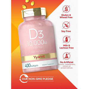 Suplemento vitamínico OEM/ODM para la salud ósea, práctico y de liberación rápida, vitamina D3 en cápsulas blandas, empaque personalizado. - Product Image 4